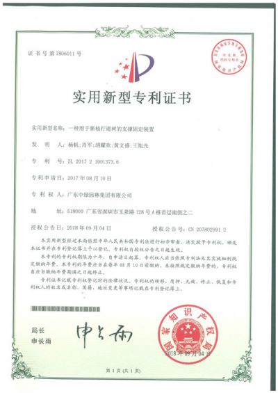 實(shí)用新型專利證書3